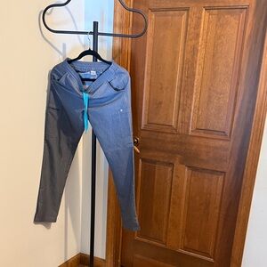 Figs Women's Gray Pants with Blue Drawstring